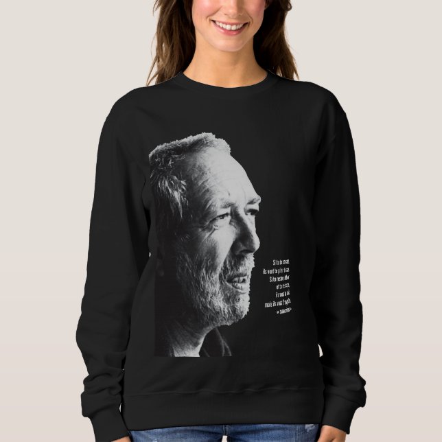 Sweatshirt Pierre Falardeau citation Québec Québécois (Devant)