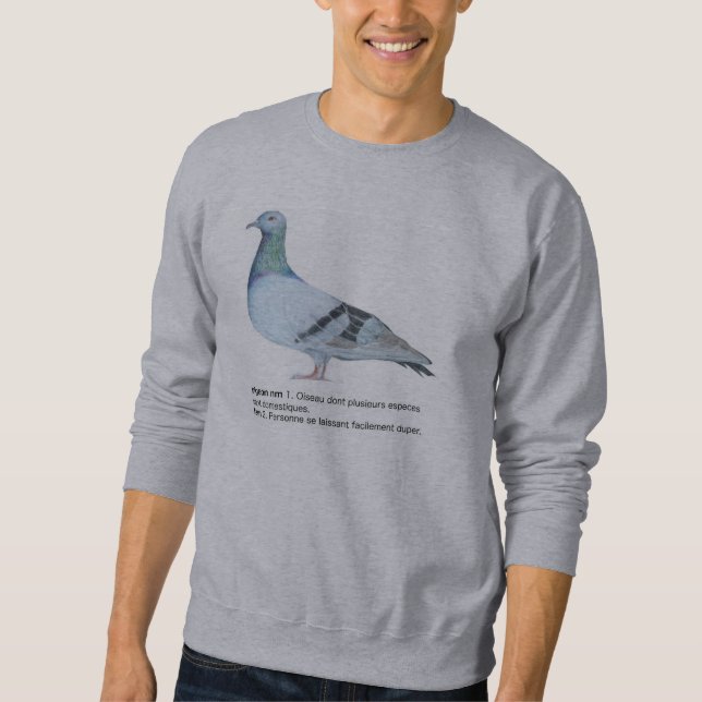 Sweatshirt Pigeon by NuancesdePigeon (Devant)