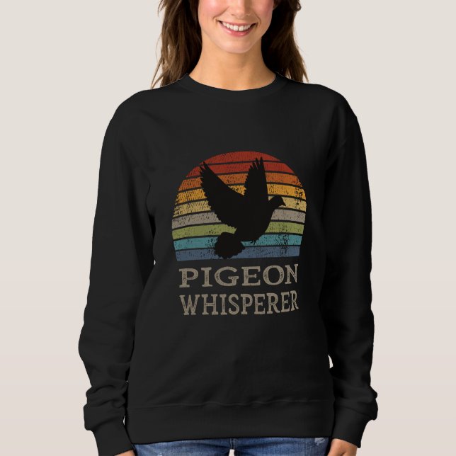 Sweatshirt Pigeon - Chuchoteur de Pigeon Rétro (Devant)
