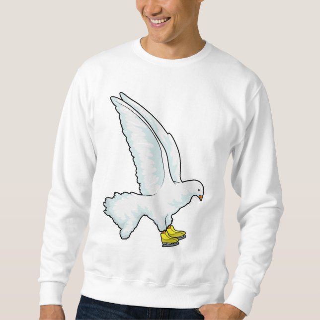 Sweatshirt Pigeon Patinage sur glace Patins sur glace (Devant)