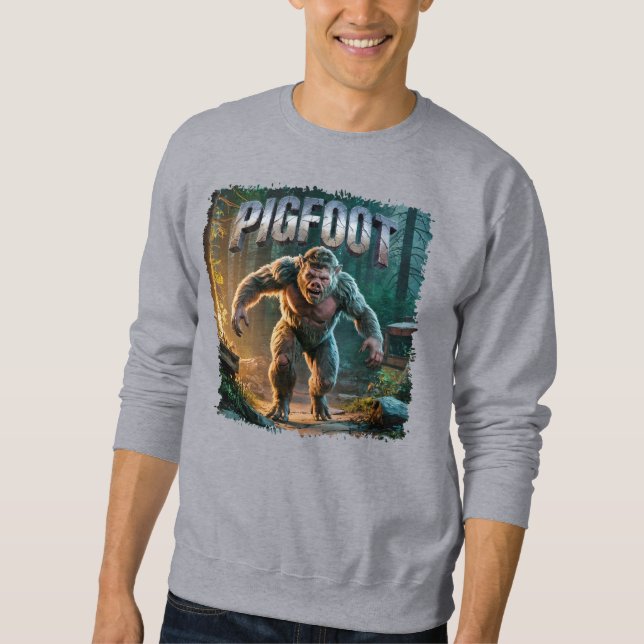 Sweatshirt Pigfoot photographique Combo Créature amusante (Devant)