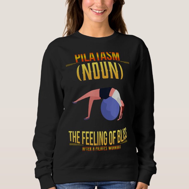 Sweatshirt Pilates Entraînement Sentiment De Bliss Amusement  (Devant)