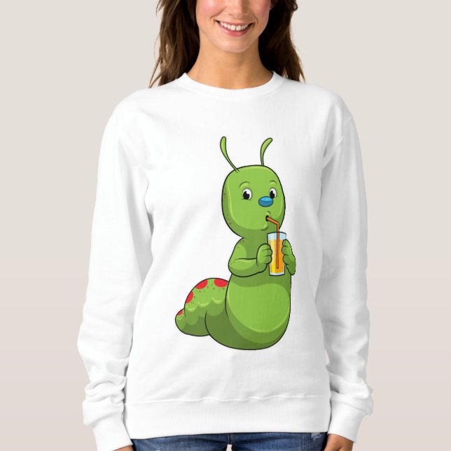 Sweatshirt Pilier avec verre de jus d'orange (Devant)
