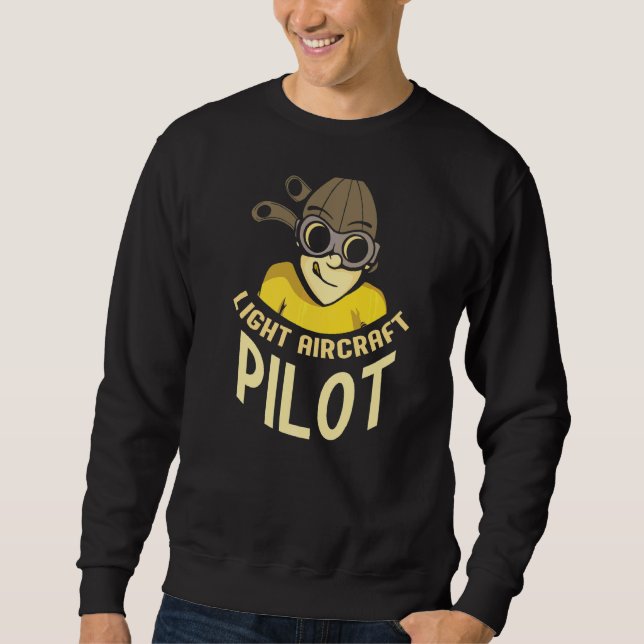 Sweatshirt Pilote d'avion léger Petit avion privé (Devant)