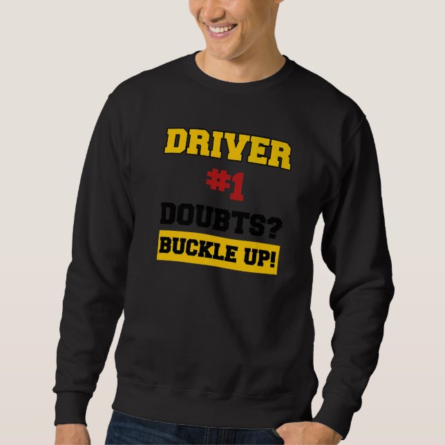 Sweatshirt Pilote de voiture de course de course de course à  (Devant)