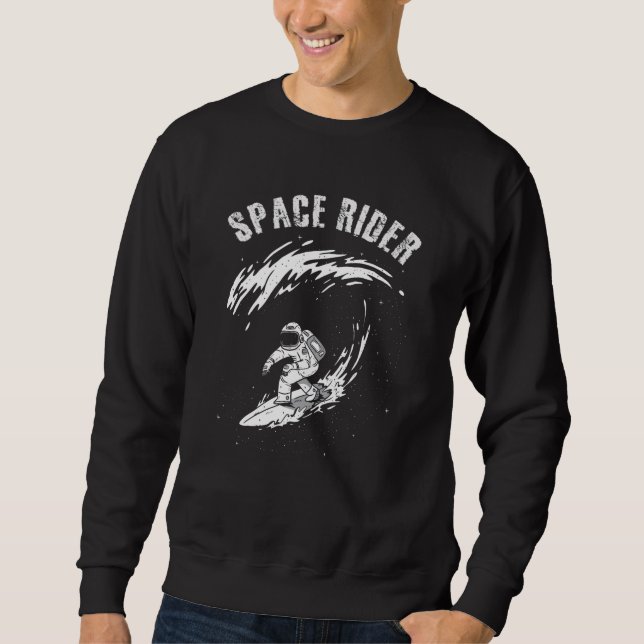 Sweatshirt Pilote spatial astronaute de surf (Devant)