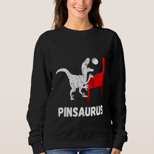 Sweatshirt Pinball dinosaure Arcade Game Machine Dino Flippin (Devant)