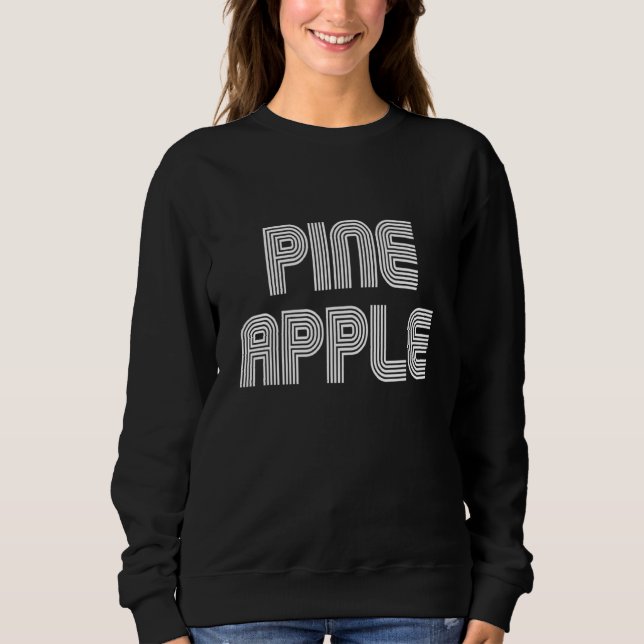 Sweatshirt Pine Apple Food Retro les années 70 80s (Devant)