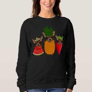 Sweatshirt Pineappa Watermelon Et Fraise Fashion Cute C