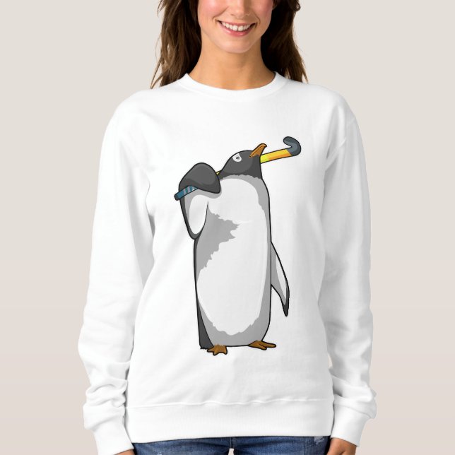 Sweatshirt Pingouin à hockey (Devant)