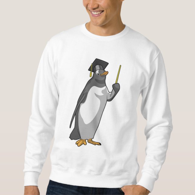 Sweatshirt Pingouin as Teacher with Pointer (Devant)