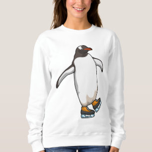 Sweatshirt Pingouin at Ice skating with Ice skates