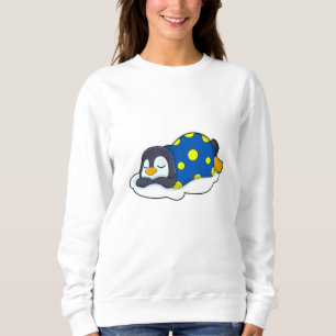 Sweatshirt Pingouin au coucher avec couverture
