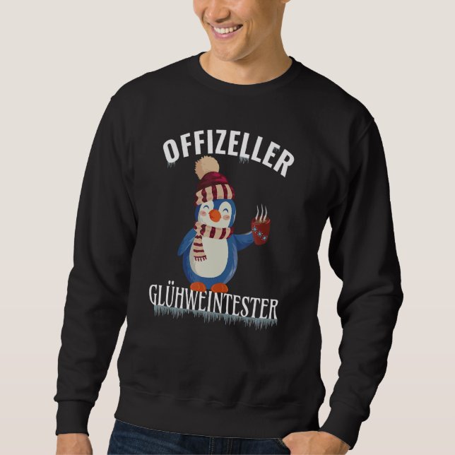 Sweatshirt Pingouin Avec Casquette Officiel Multilingue Teste (Devant)
