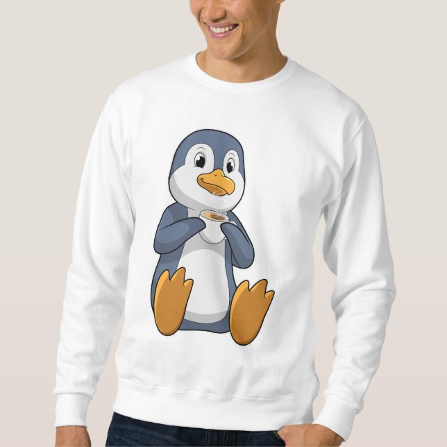 Sweatshirt Pingouin avec la coupe du café (Devant)