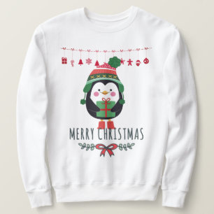 Sweatshirt Pingouin de Noël