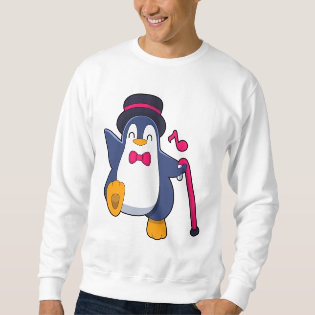Sweatshirt Pingouin en Groom avec Cravate (Devant)