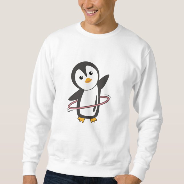 Sweatshirt Pingouin Le Hullern Sport Beaux Animaux Oiseaux (Devant)