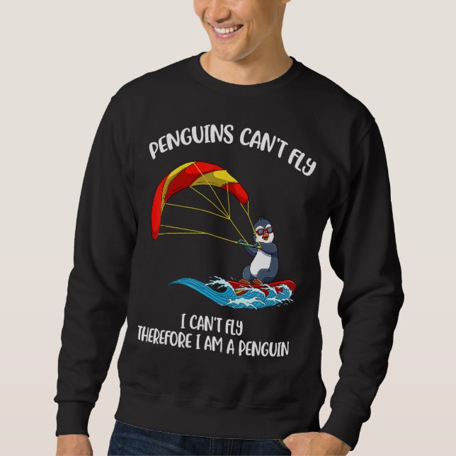 Sweatshirt Pingouins Cant Fly (Devant)