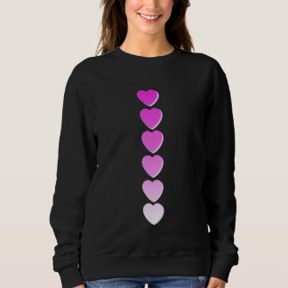 Sweatshirt Pink Love x6 Pink Graphic