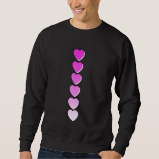 Sweatshirt Pink Love x6 Pink Graphic