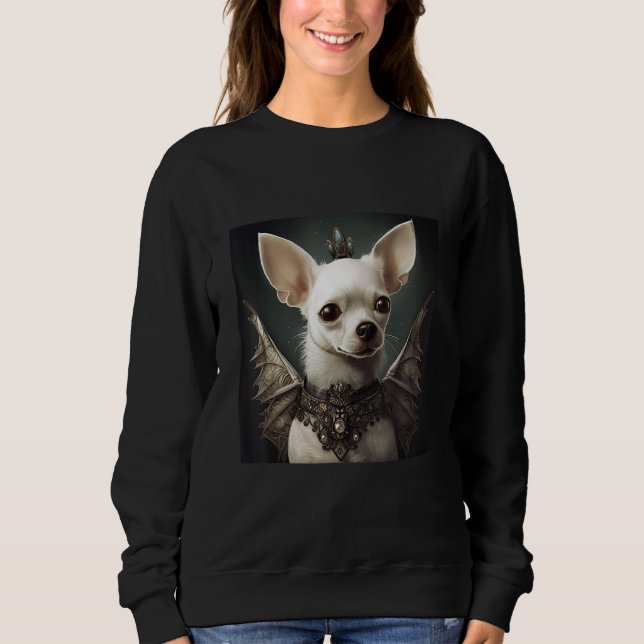 Sweatshirt PinkFluffDesigns Princesse Goth-huahua (Devant)