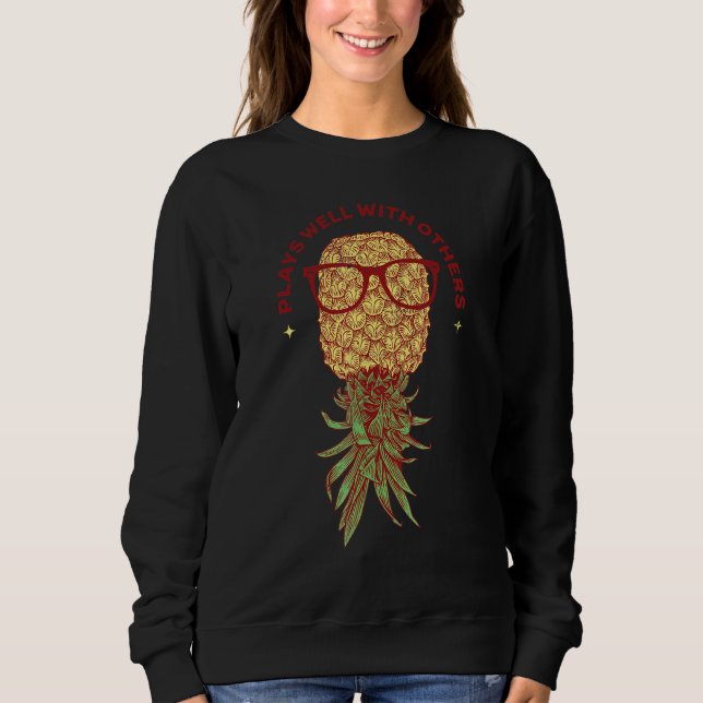Sweatshirt Pinson Cool En Bas Pineapple   Joue Bien Wi (Devant)