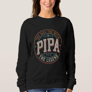 Sweatshirt Pipa Man Le Mythe La Légende Nom Personnalisé Gif