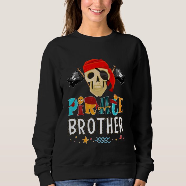 Sweatshirt Pirate Brother T-Shirt Pirate Thème Halloween Coût (Devant)