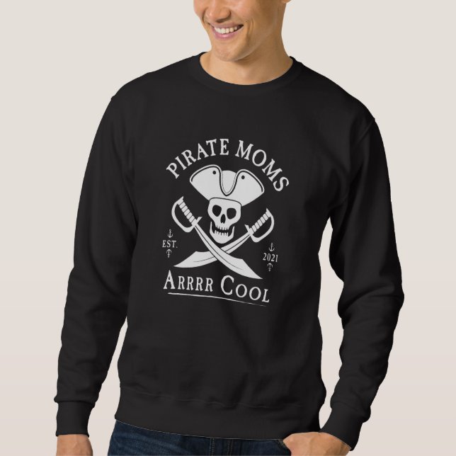 Sweatshirt Pirate Moms Arr Cool (Devant)