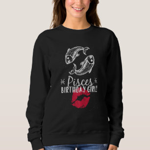 SWEATSHIRT PISCES ANNIVERSAIRE FILLE