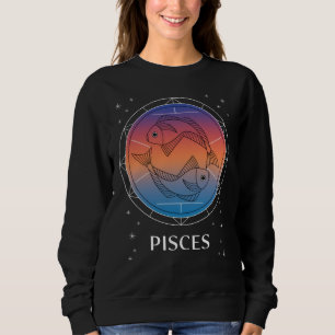 Sweatshirt Pisces Dreams Colorful Celestial Pisces Zodiac