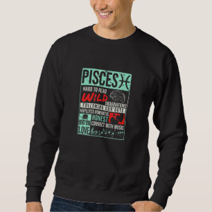 Sweatshirt Pisces Faits Anniversaire Horoscope mental