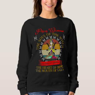 Sweatshirt Pisces Femme Noire Drôle Femme L'Âme D'Une Sorcièr