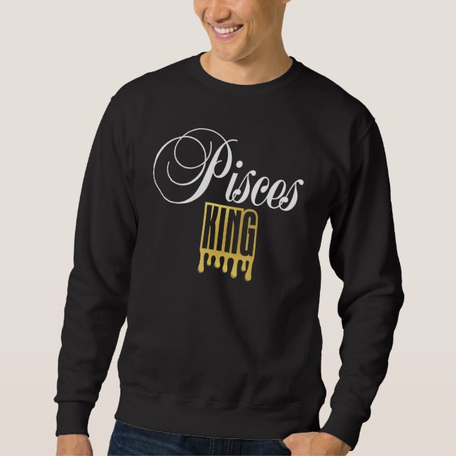 Sweatshirt Pisces King Zodiac Sign_1 (Devant)