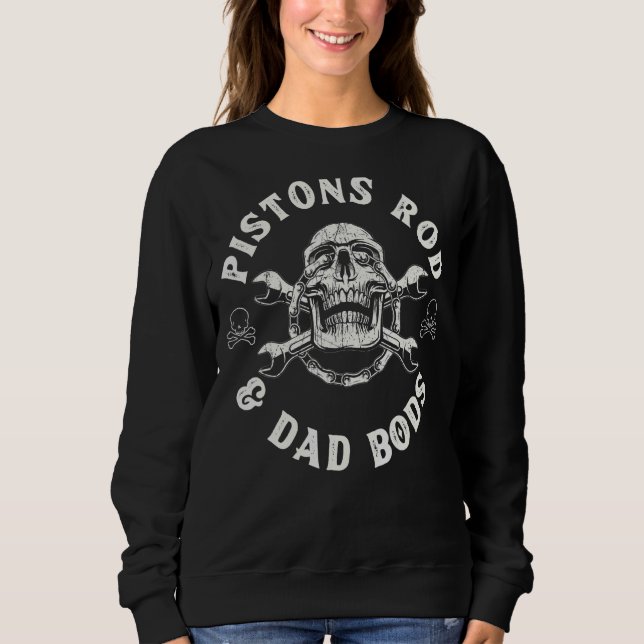 Sweatshirt Pistons Rod Et Papa Bois Crâne (Devant)