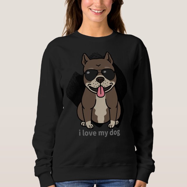 Sweatshirt Pitbull Chien 265 (Devant)