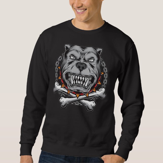 Sweatshirt Pitbull Chien Classique (Devant)