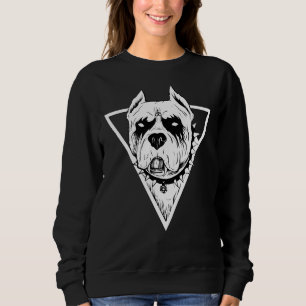 Sweatshirt Pitbull gothique pour Amoureux des chiens Hallowee