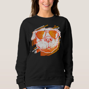 Sweatshirt Pitbull Love Graffiti lunettes de soleil mignonne