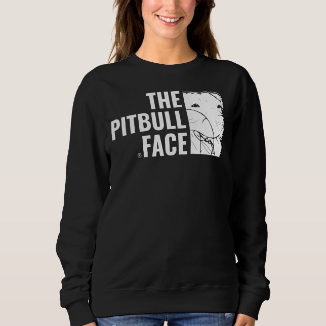 Sweatshirt Pitbull Love The Pitbull Face Dog Amoureux des ani (Devant)