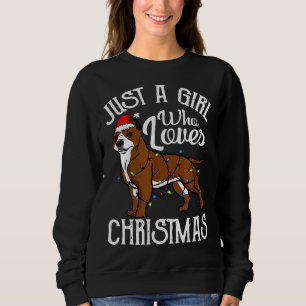 Sweatshirt Pitbull Lover Girl Who Love Christmas Funny Pit B