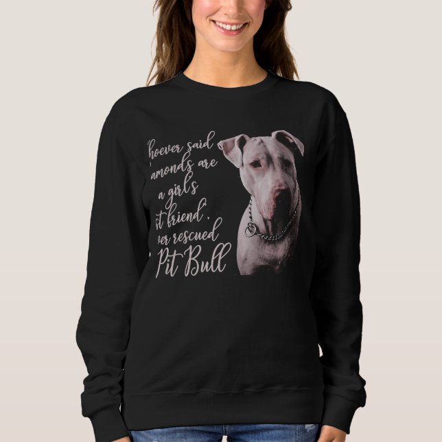 Sweatshirt Pitbull meilleur ami chien (Devant)