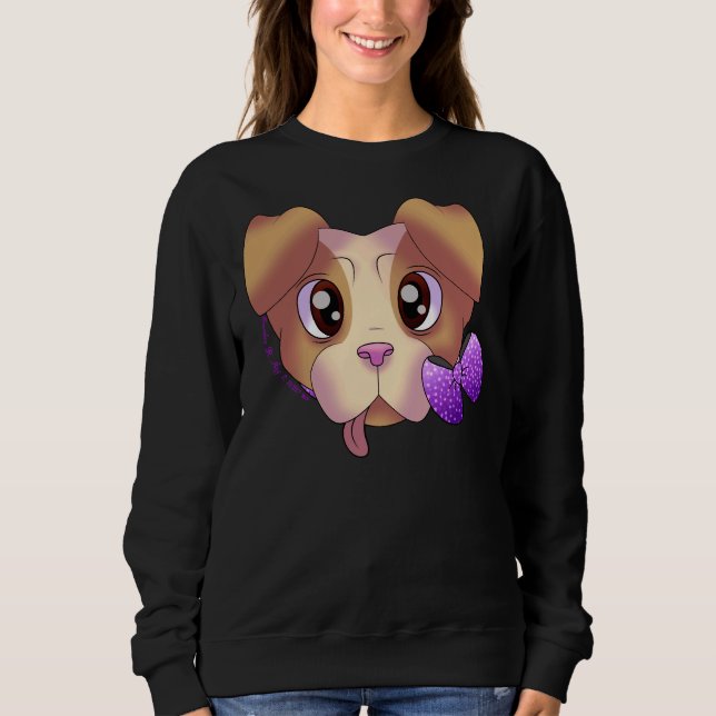 Sweatshirt Pitbull mignon 15 (Devant)