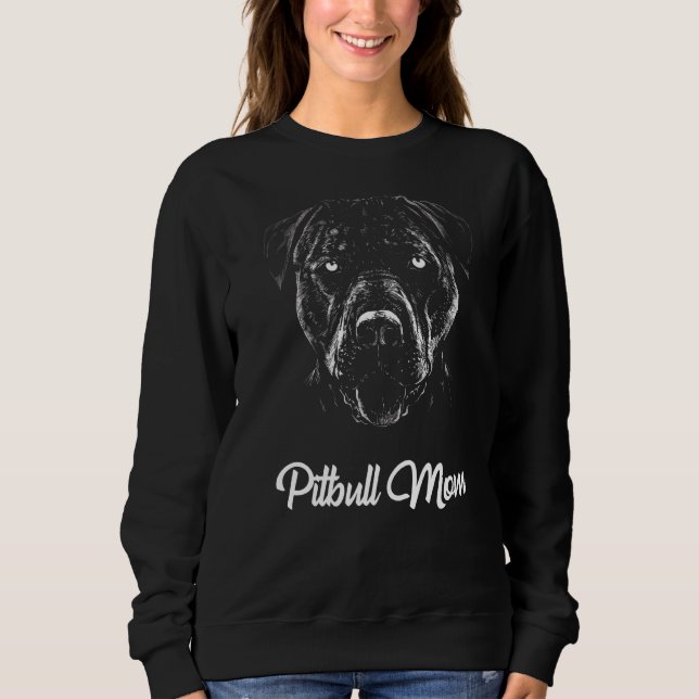 Sweatshirt Pitbull Mom (Devant)