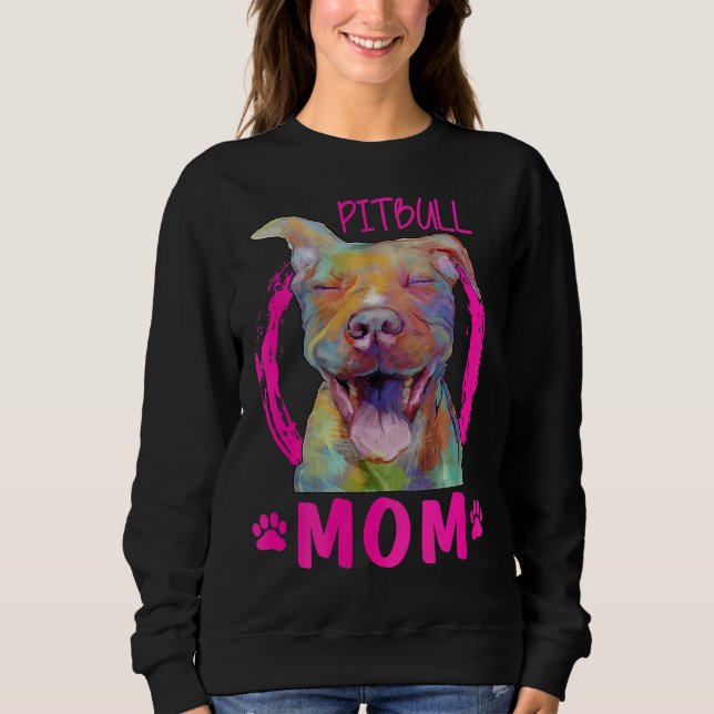 Sweatshirt Pitbull Mom 336 (Devant)