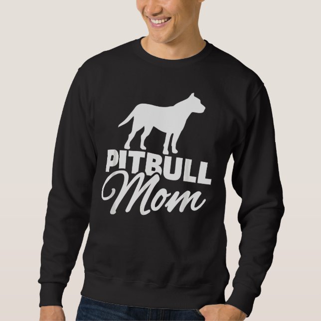 Sweatshirt Pitbull Mom 341 (Devant)