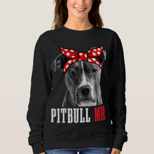 Sweatshirt Pitbull Mom Funny mignon Vintage Pitbull Chien Mom