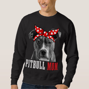 Sweatshirt Pitbull Mom Funny mignon Vintage Pitbull Chien Mom