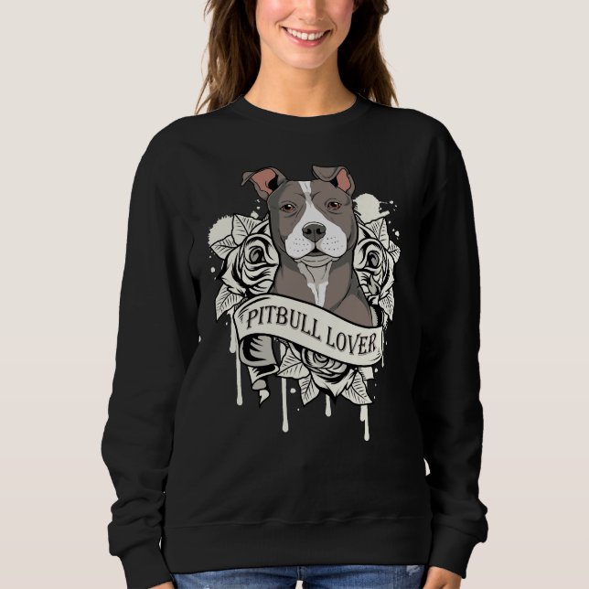 Sweatshirt Pitbull Mom Pitbull Chien (Devant)